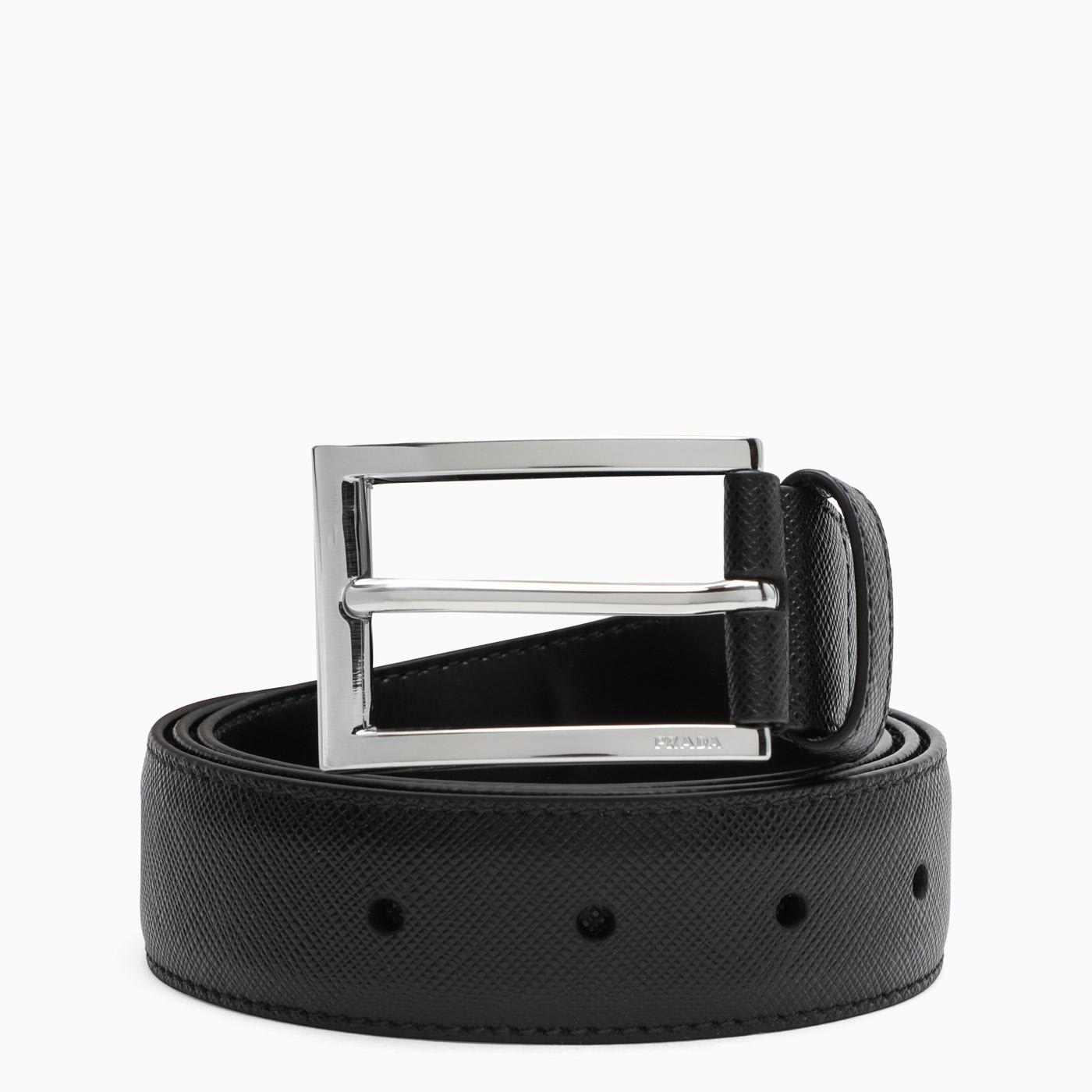 Prada black belts for hot men