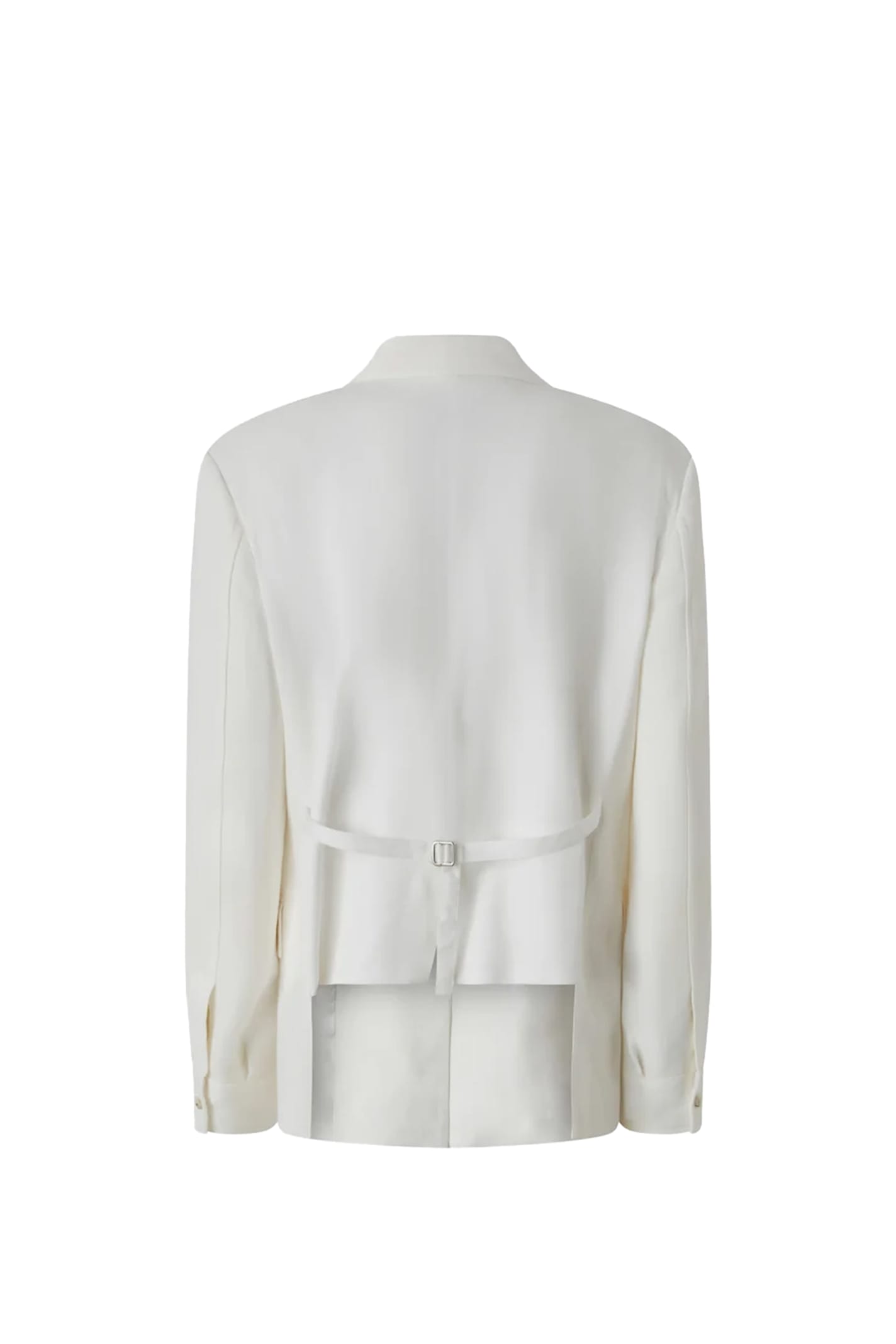 Shop Pinko Viscose And Linen Single-breasted Jacket