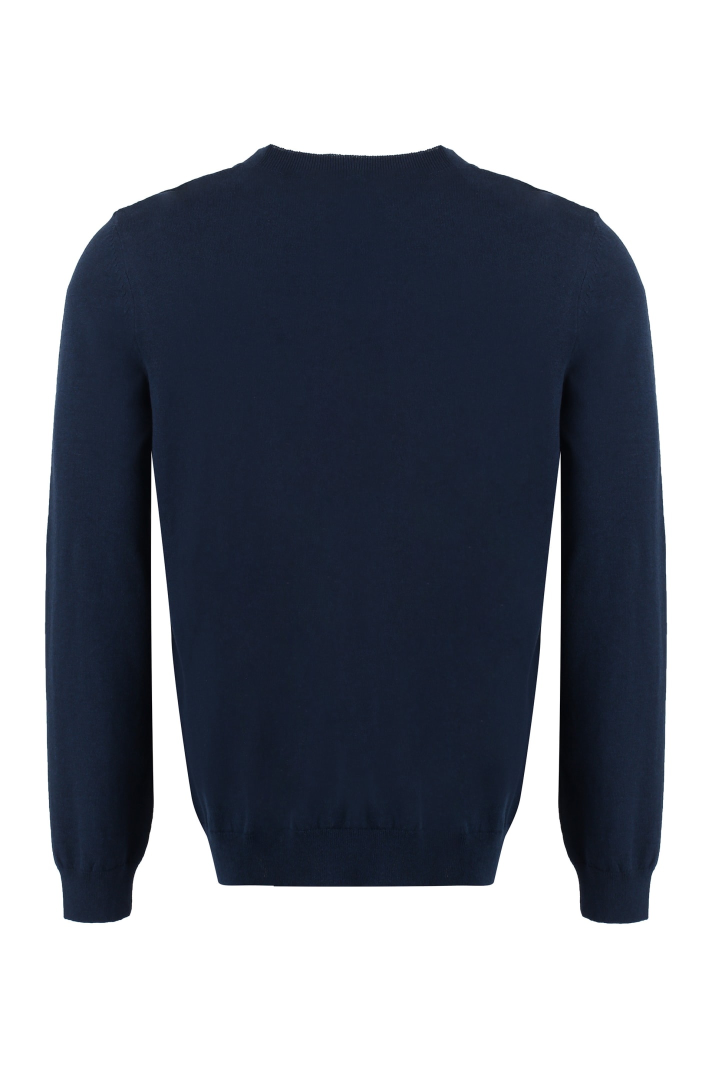 Shop Apc Alols Cotton Crew-neck Sweater In Blue
