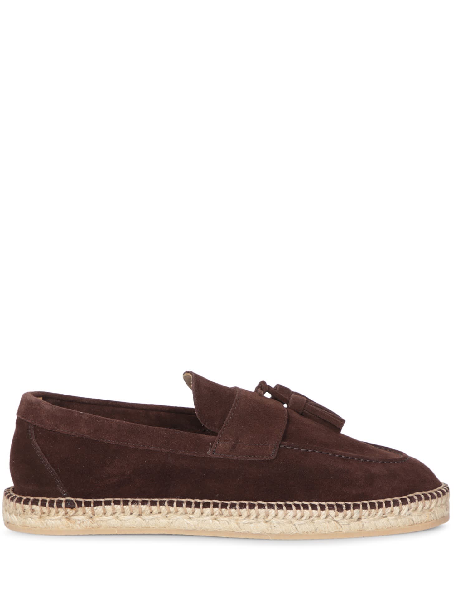 Suede Brown Espadrilles