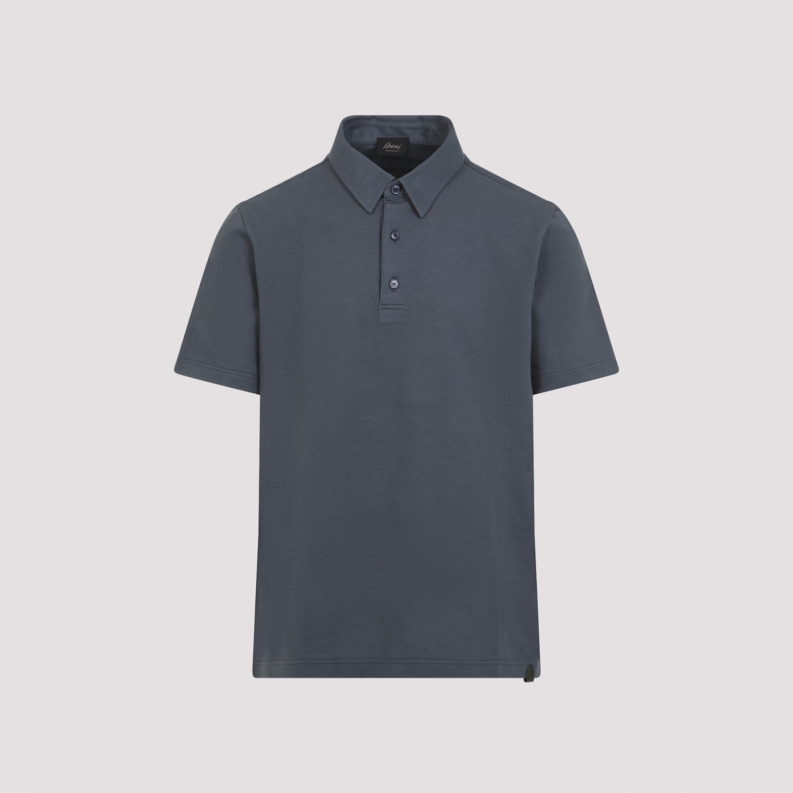 Brioni Short-sleeved Polo T-shirt In Dark Green Bottle