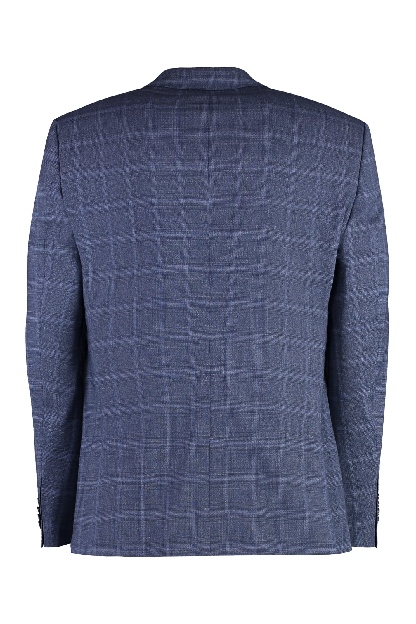 Shop Hugo Boss Single-breasted Two-button Jacket In Blue