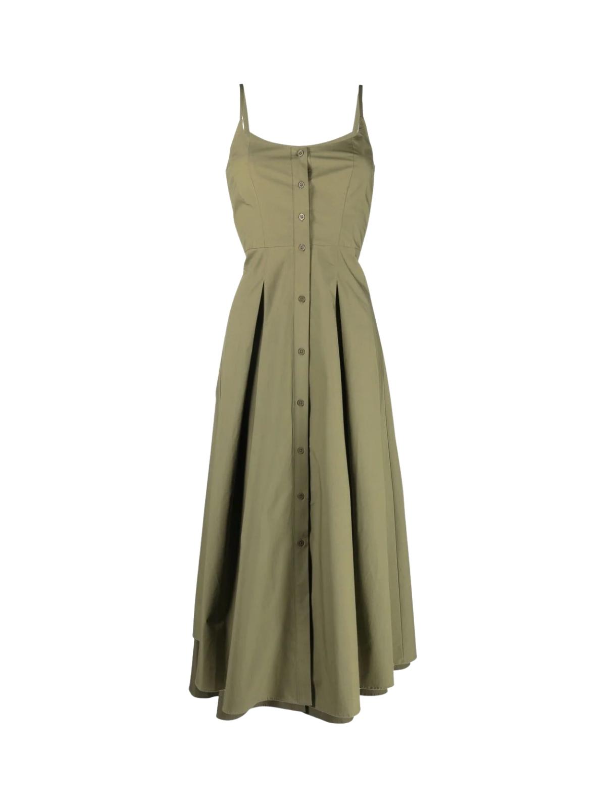 TwinSet Thin Split Longuette Dress With Godet Skirt