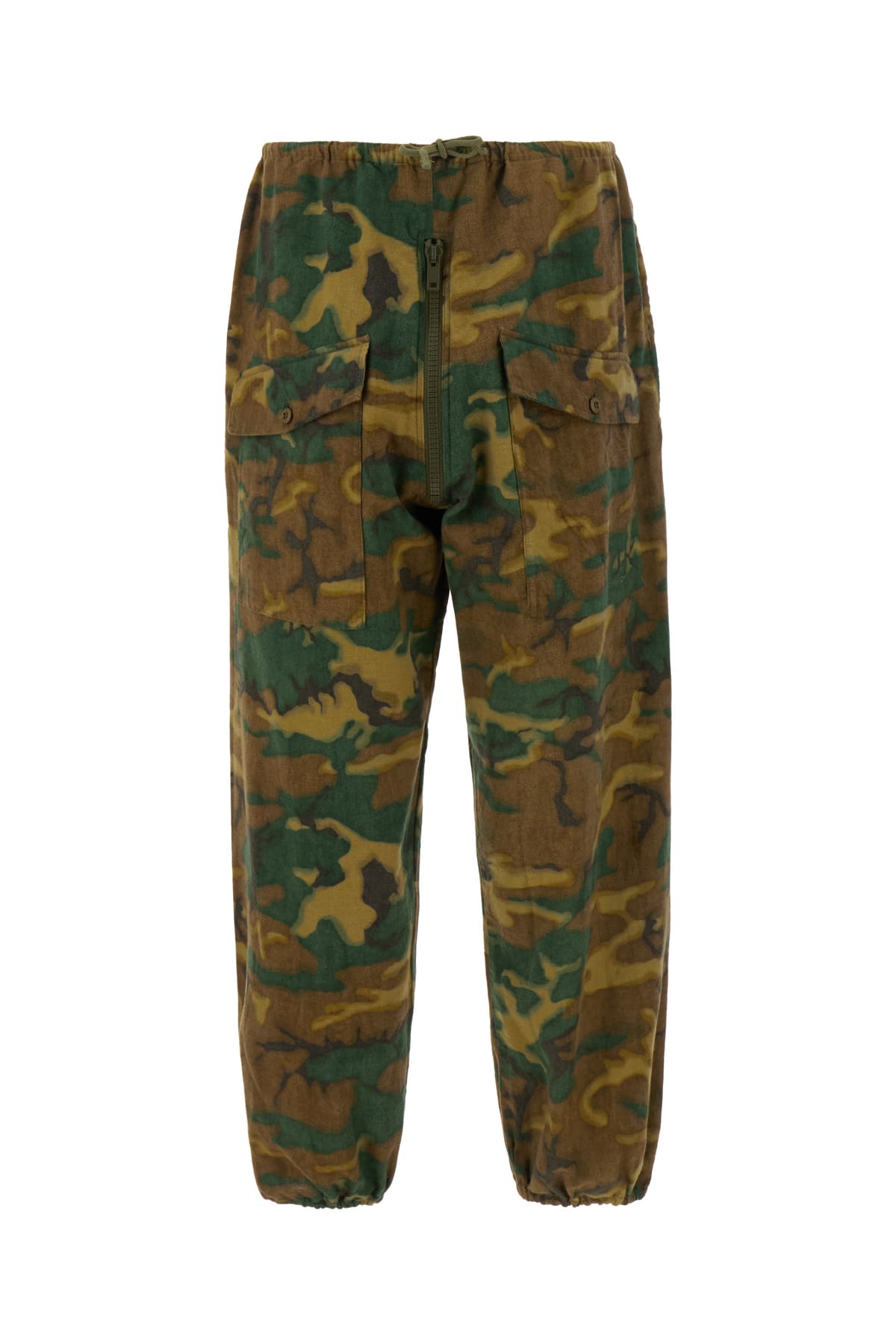 Shop Givenchy Printed Cotton Pants In 246