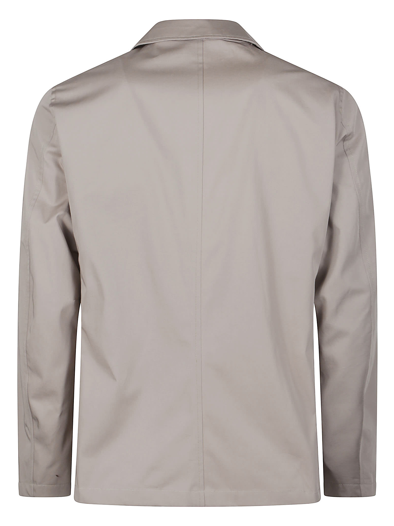 Herno Dove Grey Dean Peacoat In Tortora