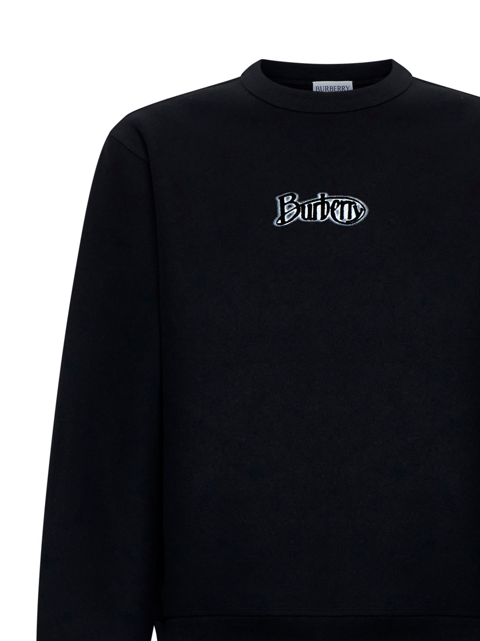 Shop Burberry Sweater In Coal