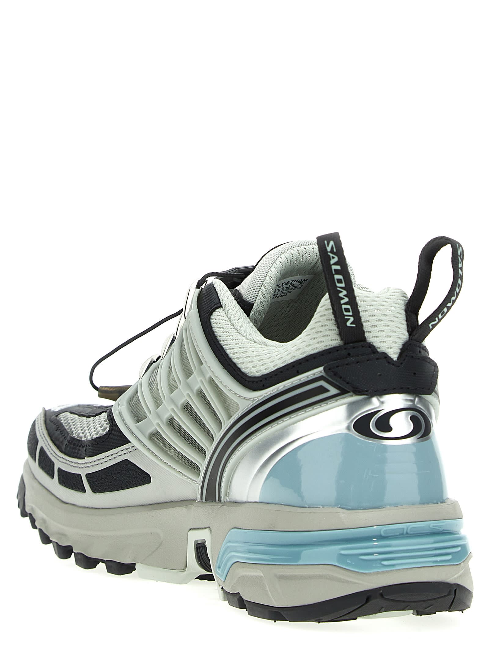 Shop Salomon Acs Pro Sneakers In Gray