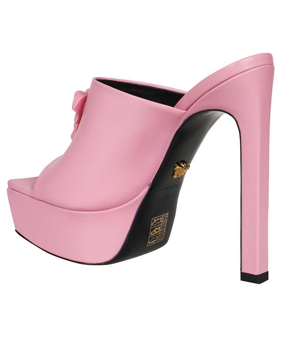 Versace La Medusa 140mm Platform Mules In Pink