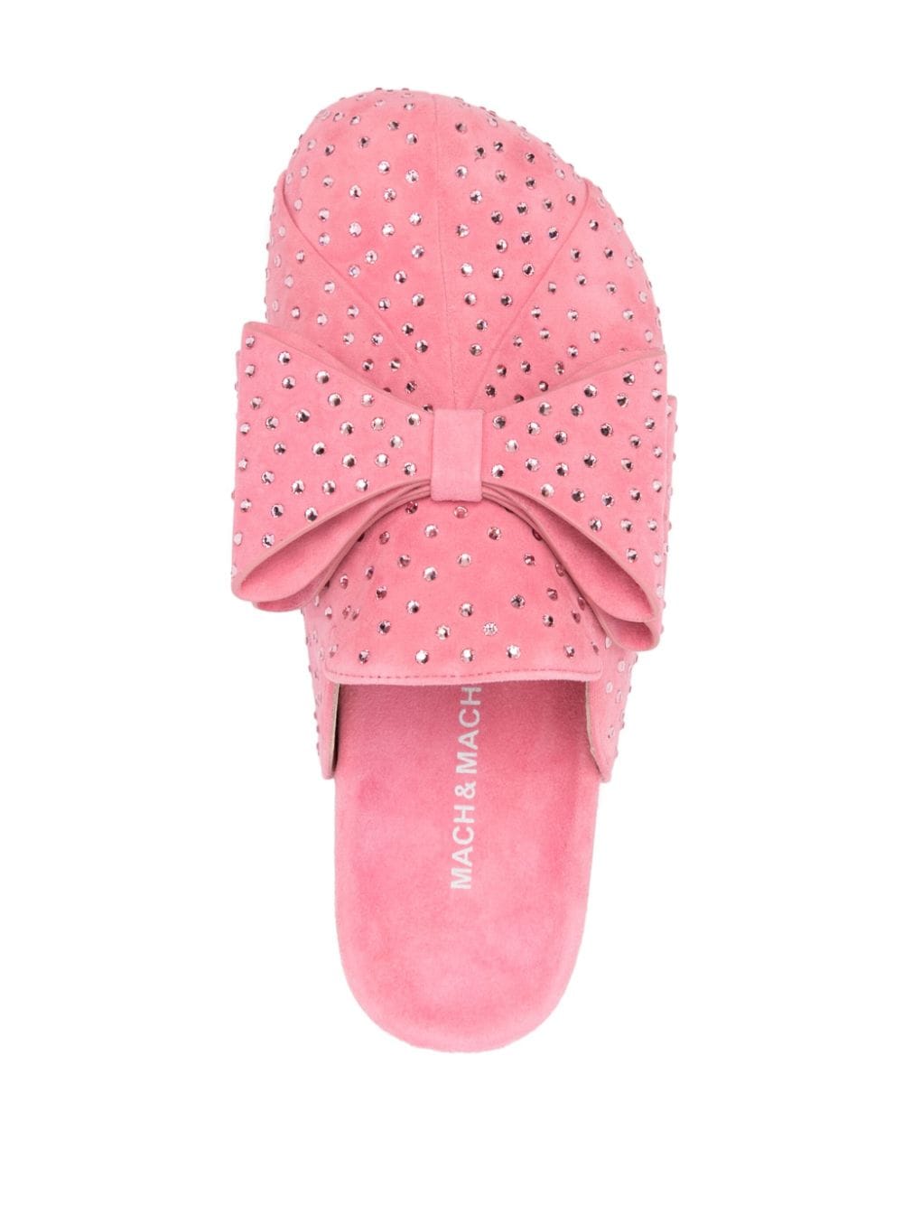 Mach &amp; Mach Le Cadeau Leather Mules In Pink