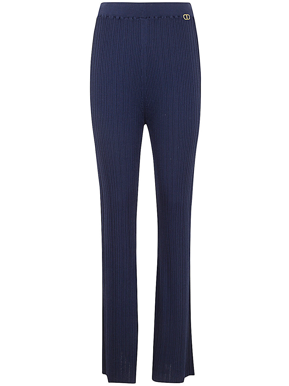 Shop Twinset Trousers In Indigo