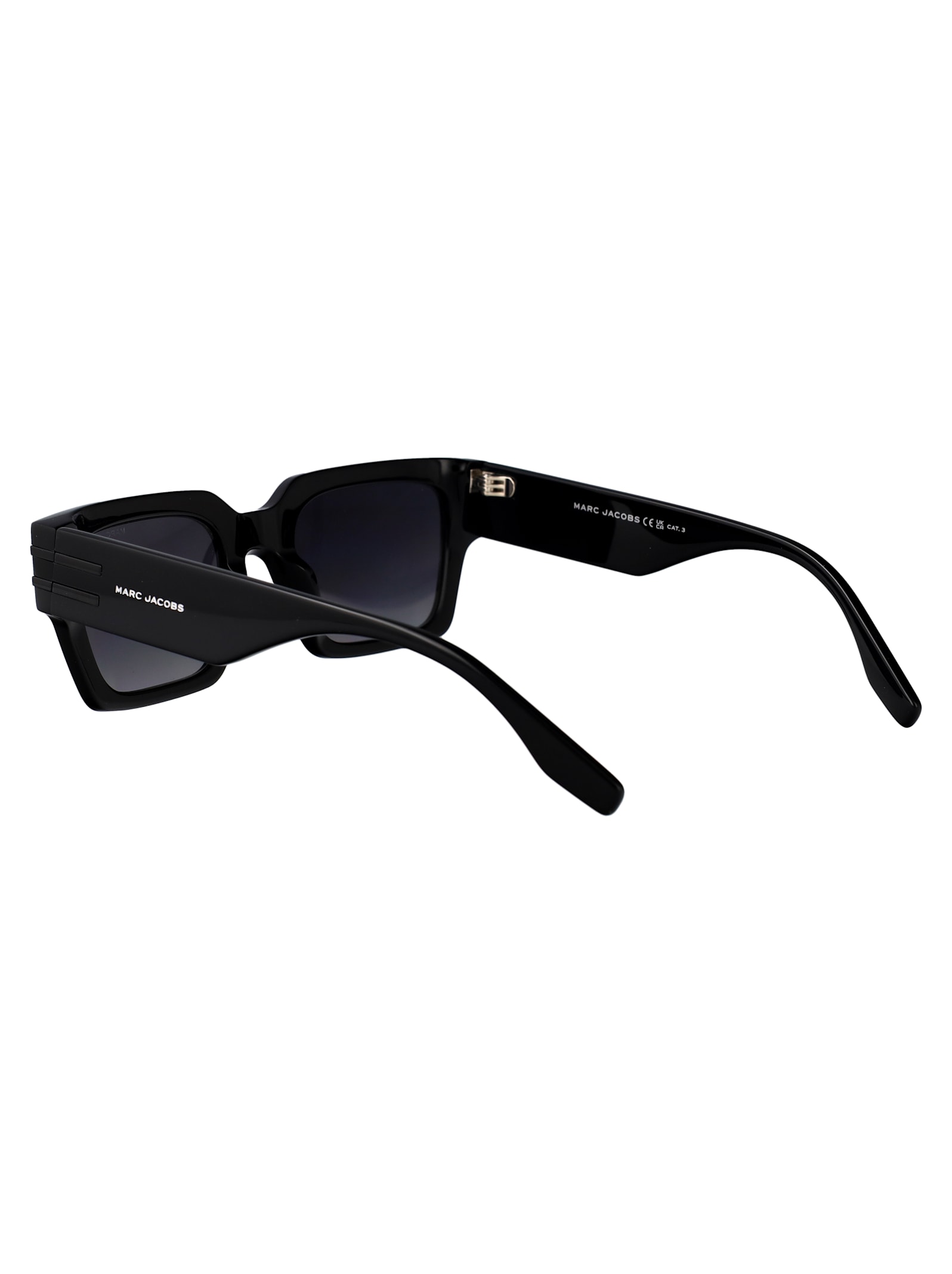 Marc Jacobs Black Acetate Sunglasses In Black