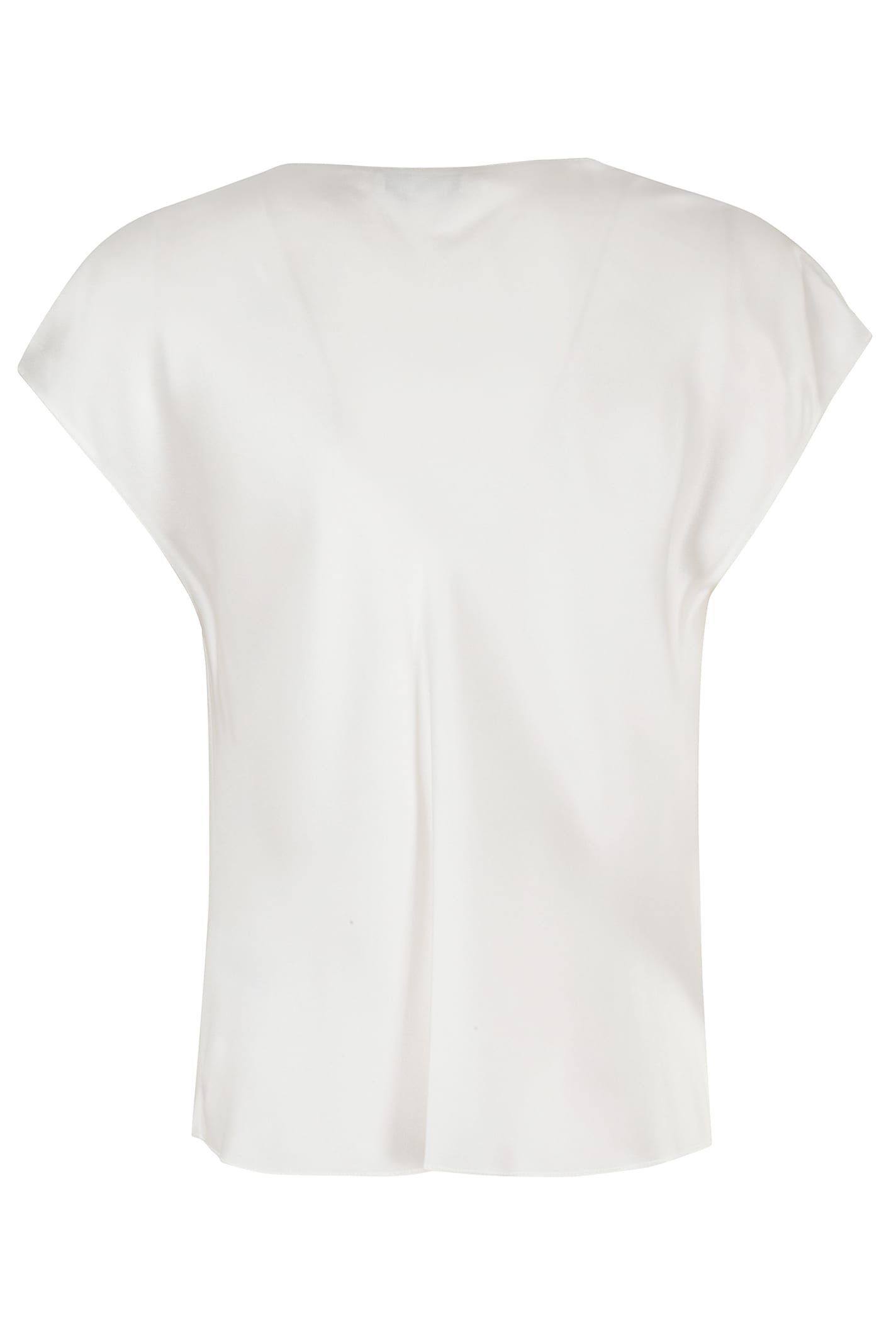 Vince Cowl-neck Silk Blouse In White