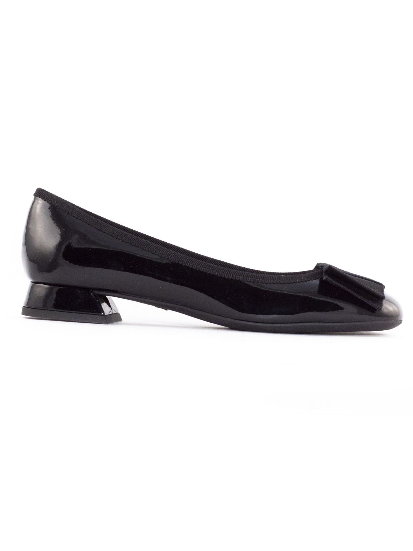 Sisko Black Patent Leather Ballerina Shoes