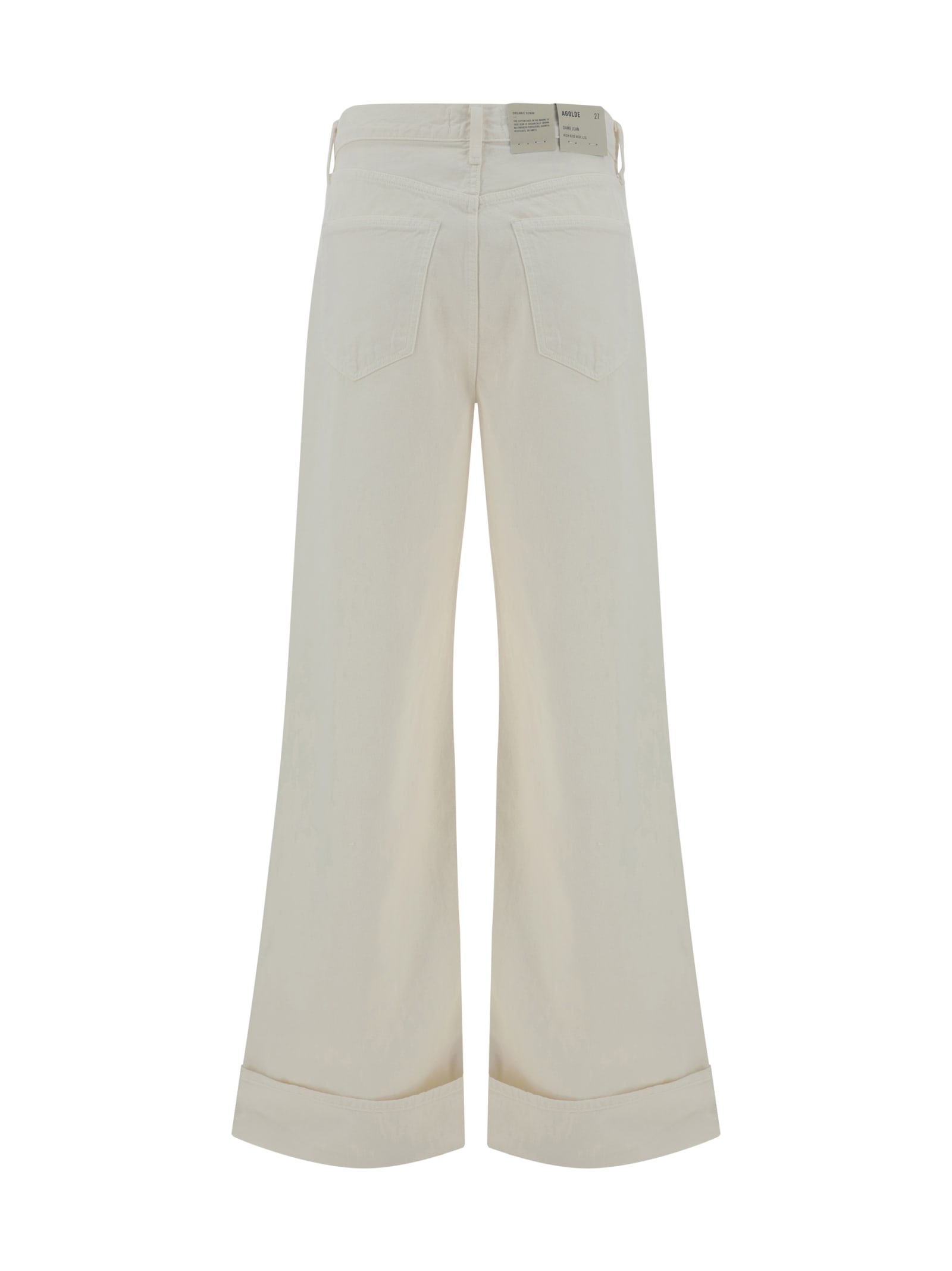 Shop Agolde Dame Pants In Fortune Cookie (natural)