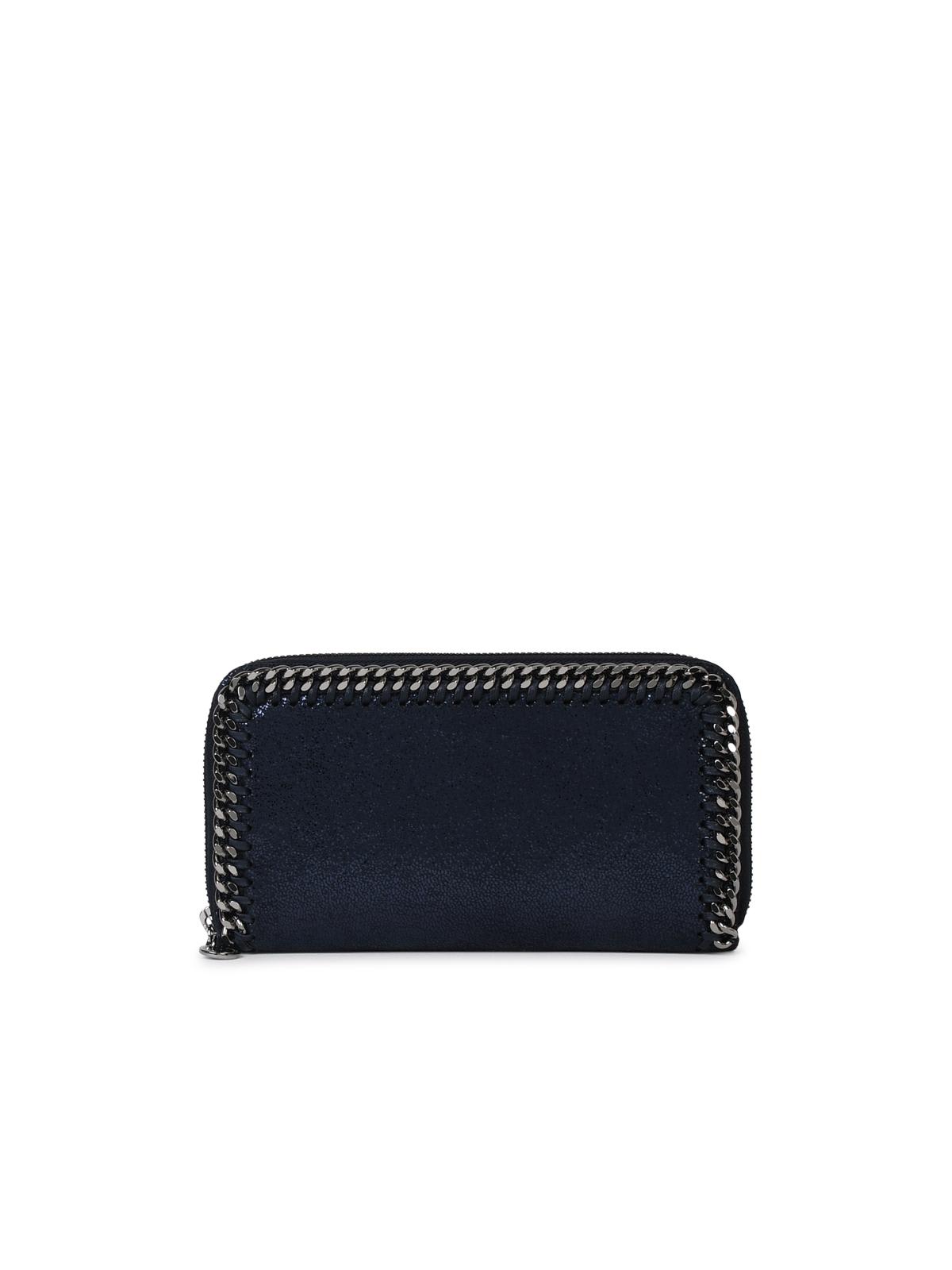 Shop Stella Mccartney Blue Recycled Polyester Wallet