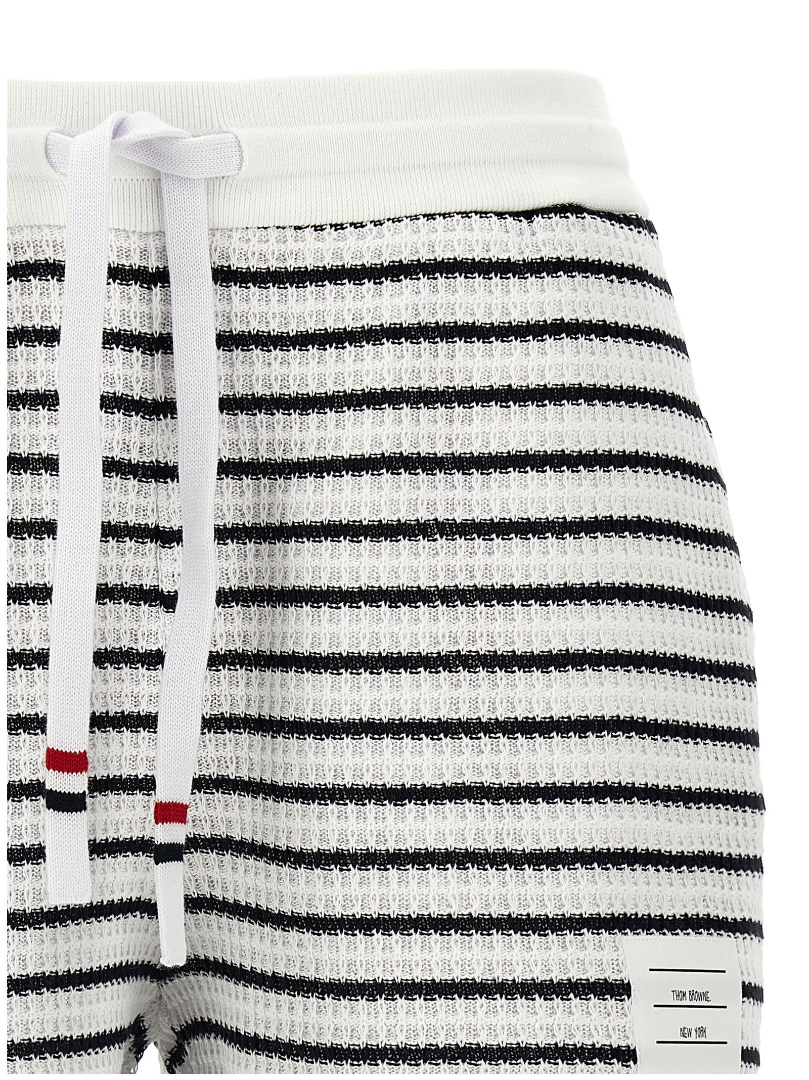 Thom Browne Short Stripes Bermuda And Short In Multicolor