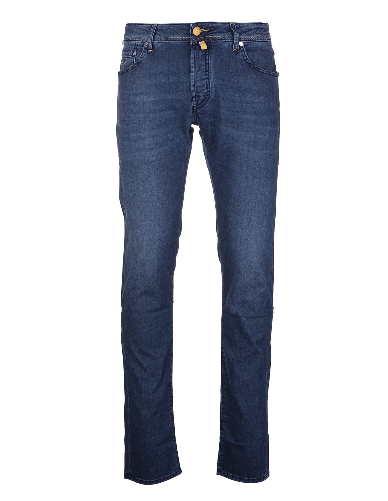 Jacob Cohen Man Night Blue Slim Fit Jeans With Contrast Stitching