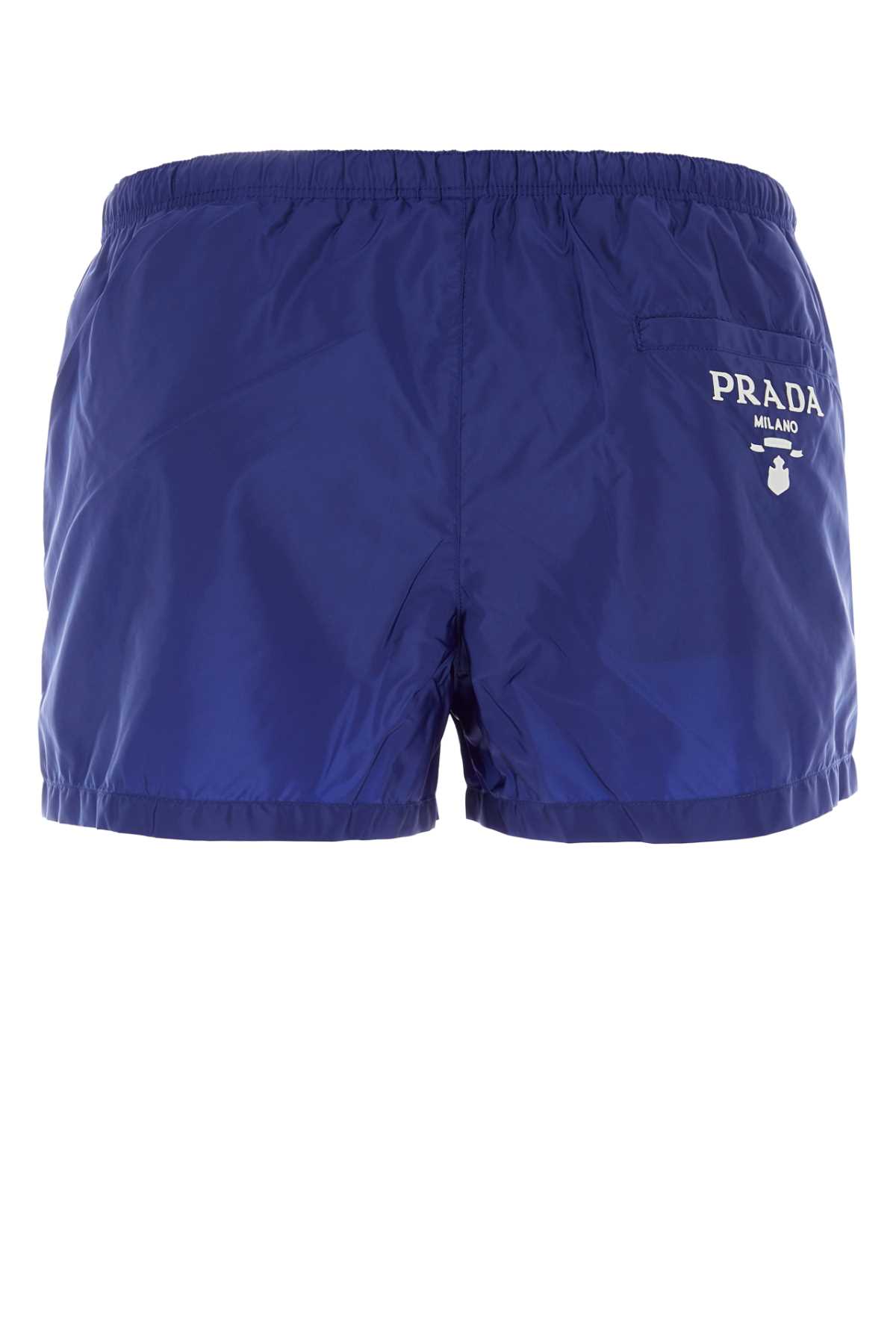 Shop Prada Blue Re-nylon Swimming Shorts In Inchiostro