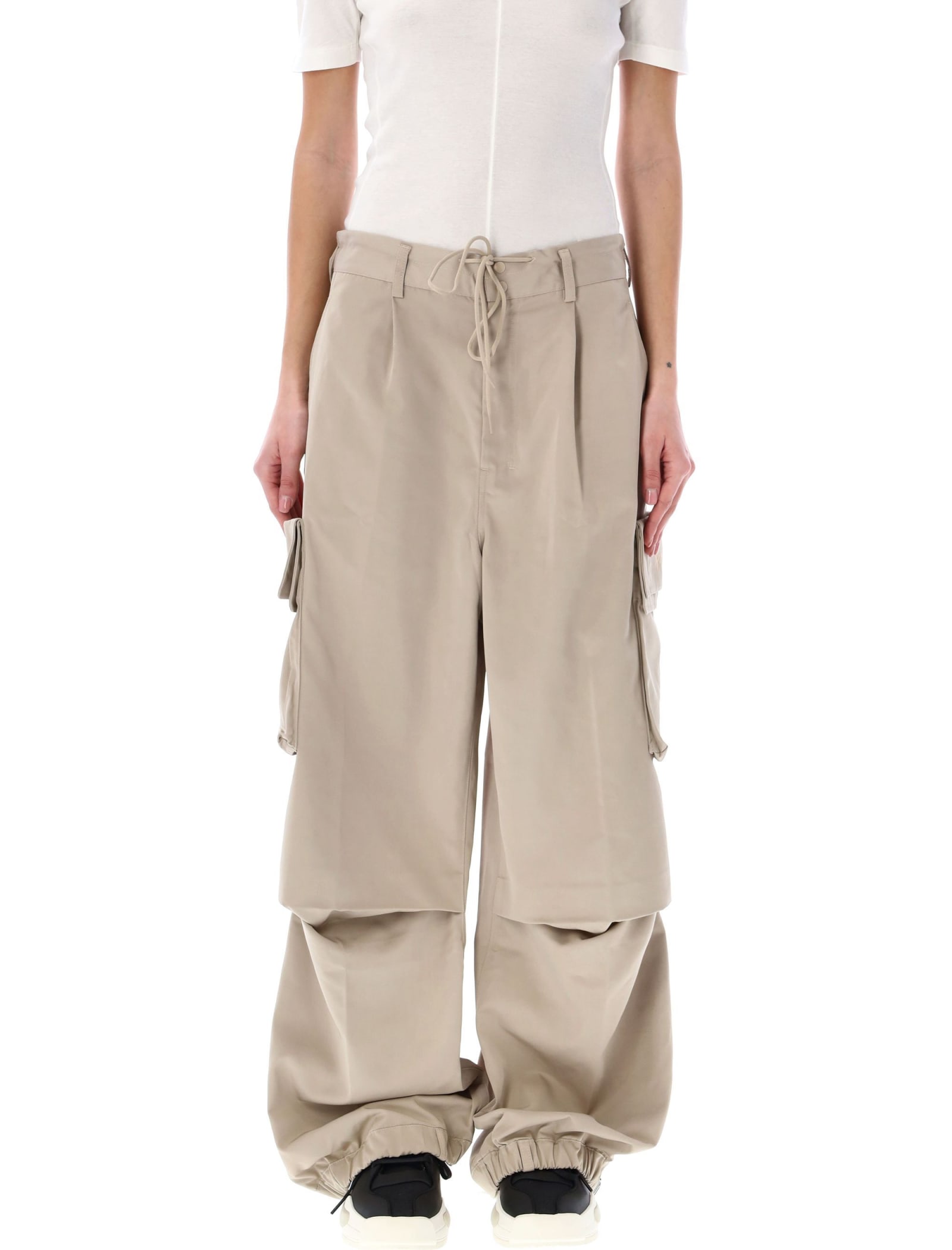 Shop Y-3 Cargo Trousers In Clay Brown