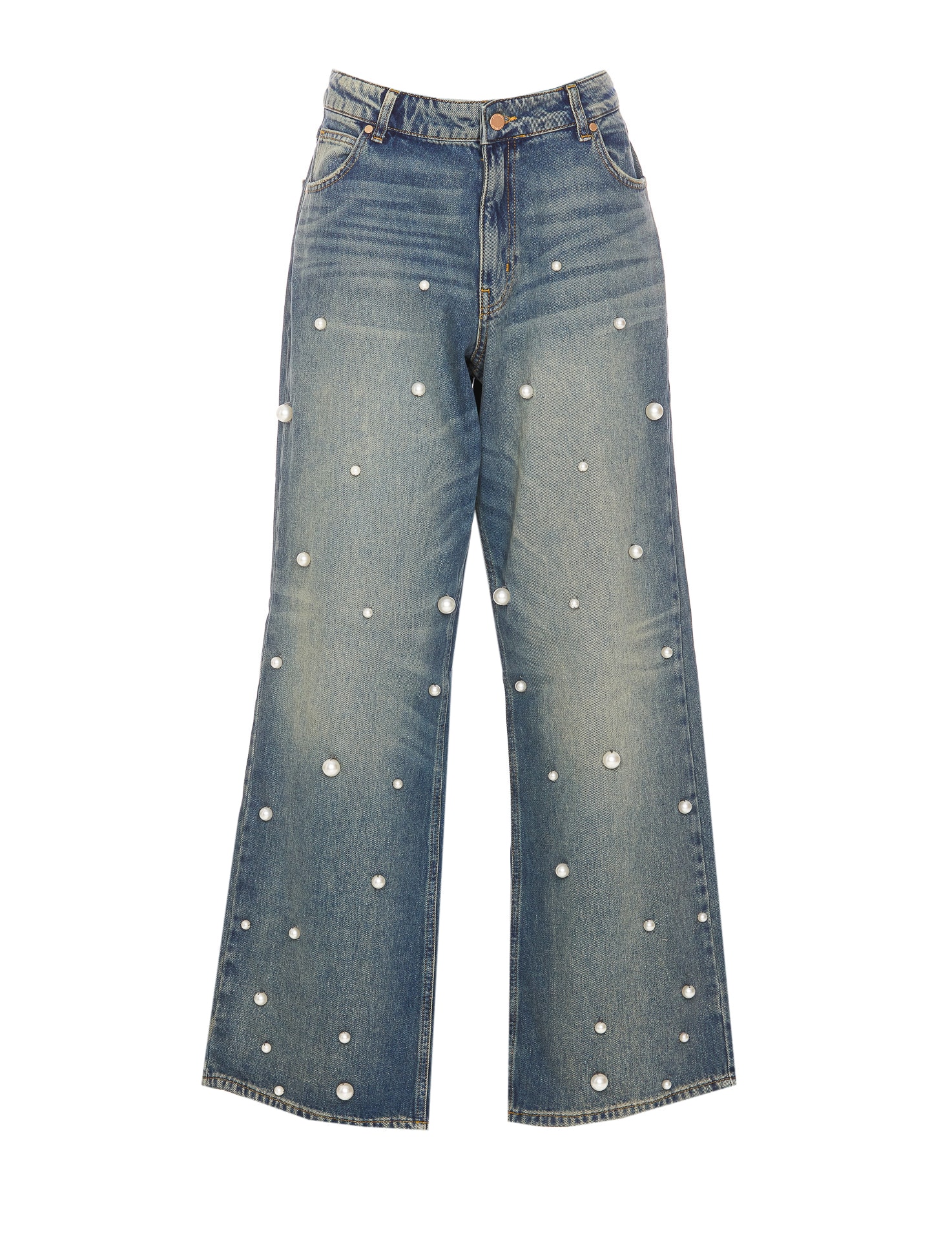 Pearl-embellished Jeans