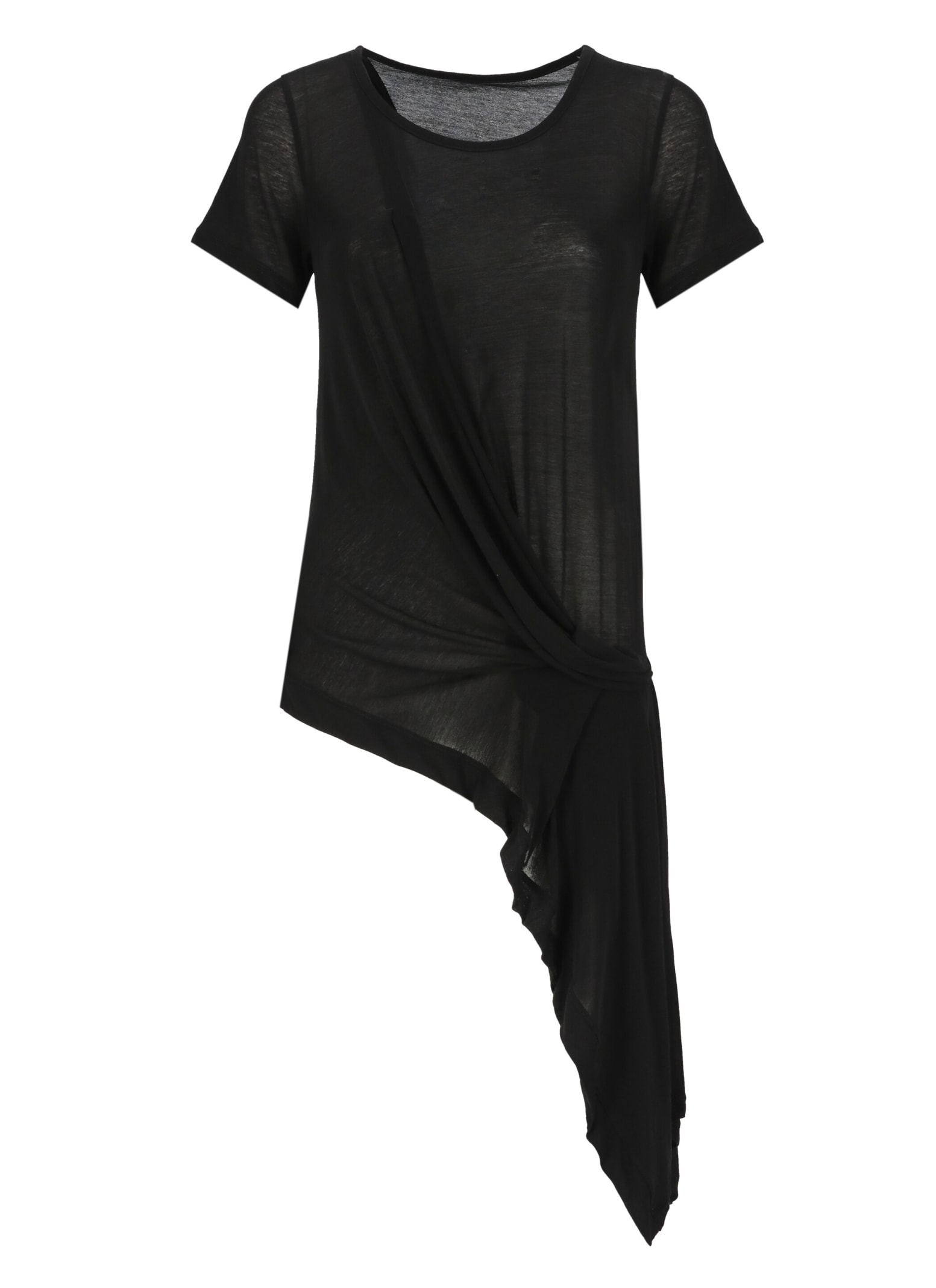Shop Yohji Yamamoto Cotton T-shirt In Black
