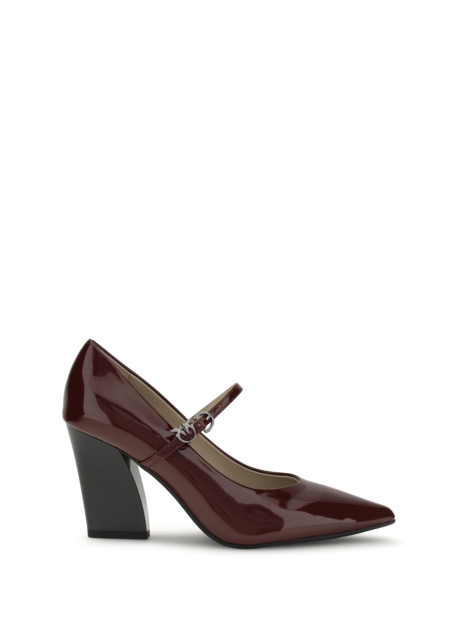 Pinko Patent Leather Pumps In Burgundy