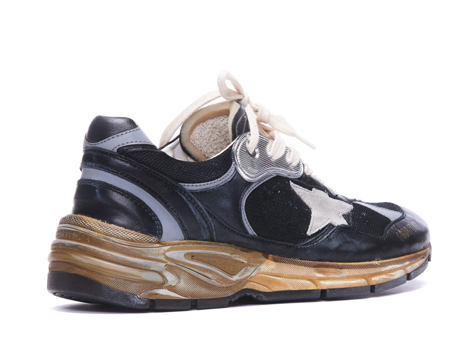 Shop Golden Goose Running Dad Sneakers In Black