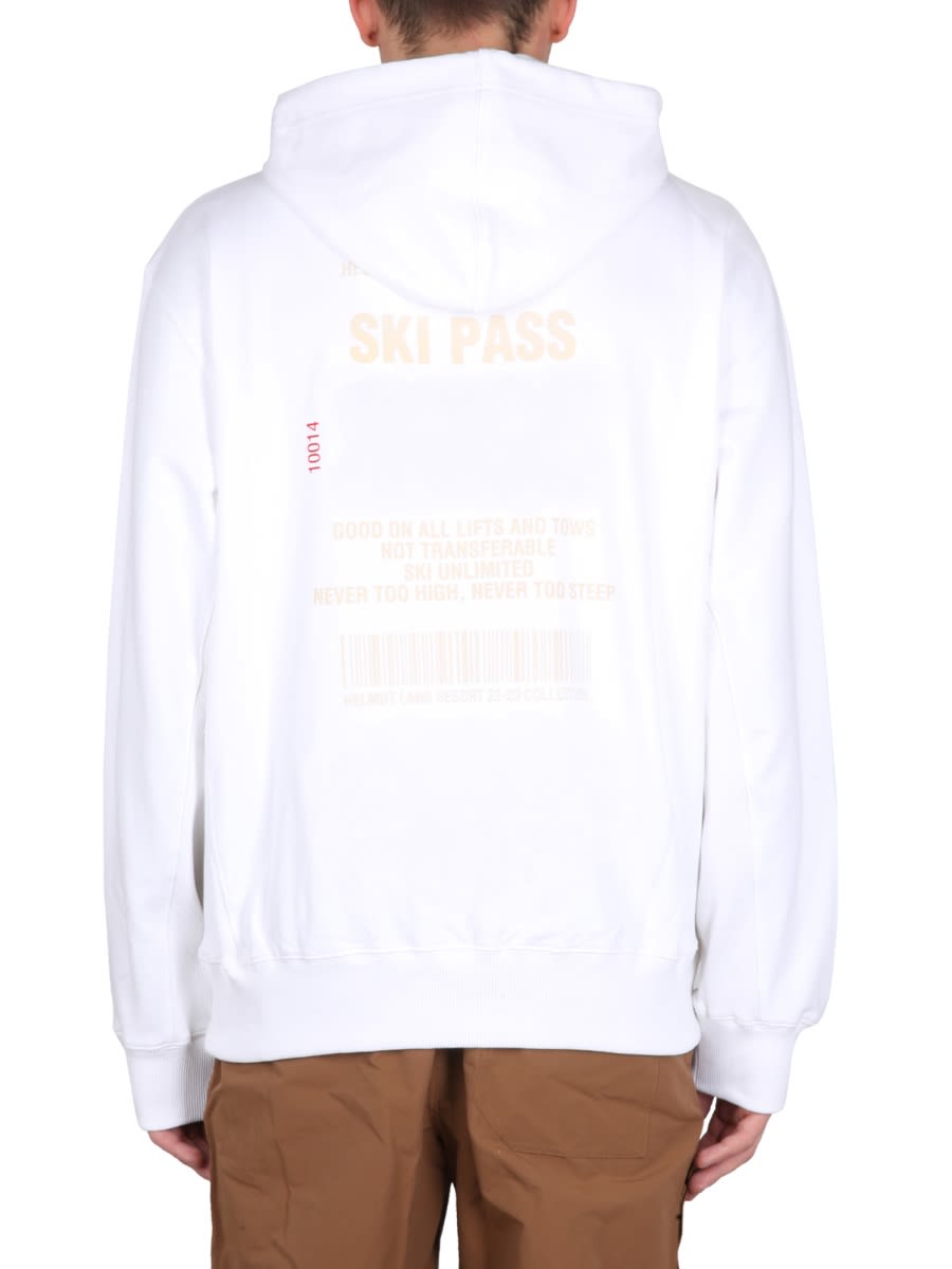 Helmut Lang Sweatshirt With Logo In White