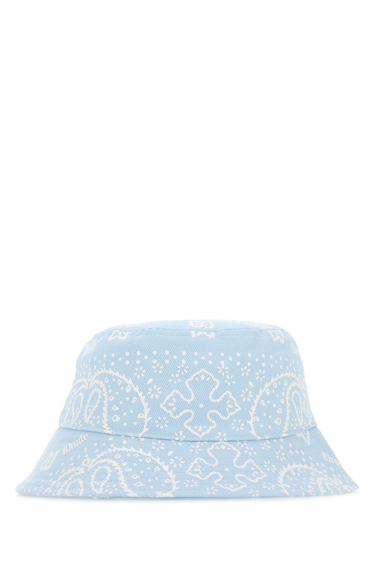 Rhude Printed Cotton Hat
