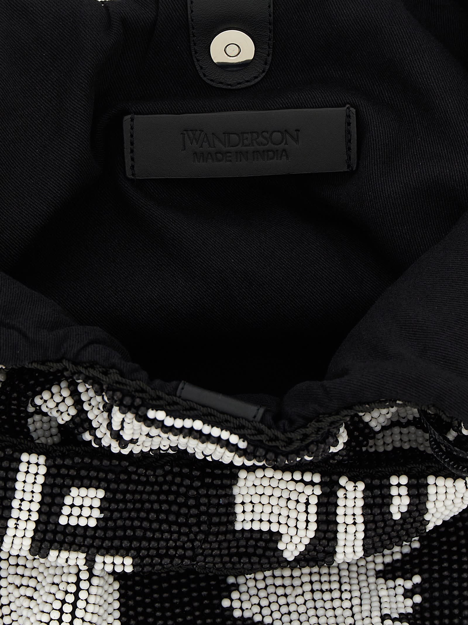 Jw Anderson J. W. Anderson Textured Hobo Bag With Striking Black In Multi