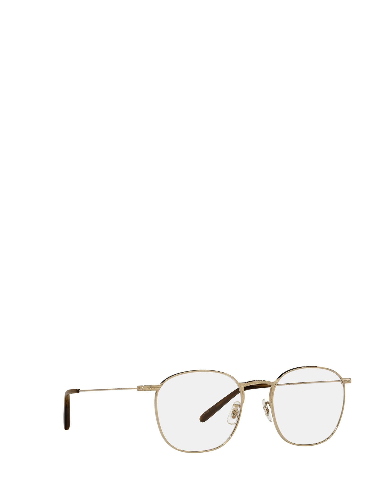 Shop Oliver Peoples Ov1285t White Gold Glasses