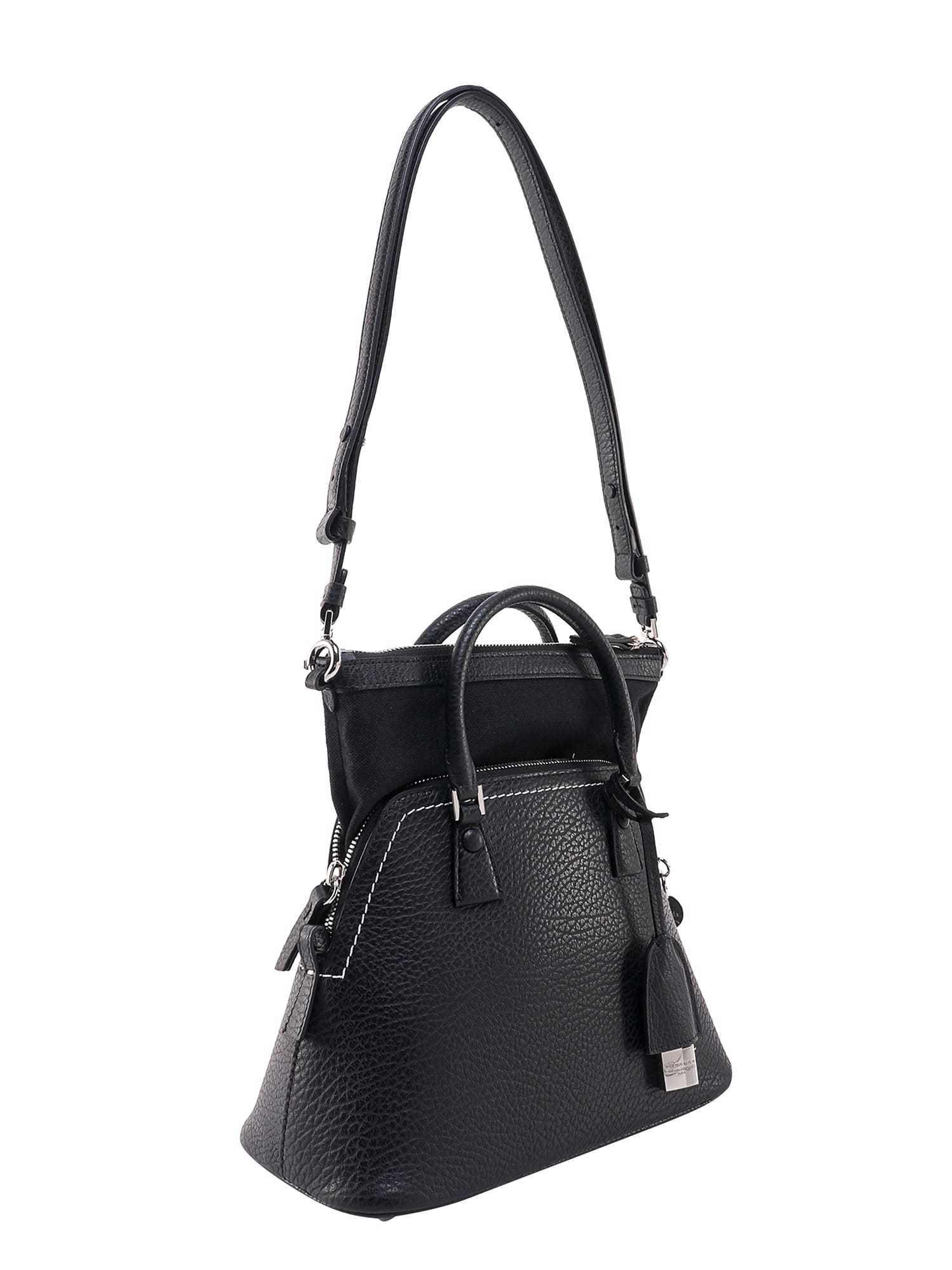 Shop Maison Margiela 5ac Handbag In Black