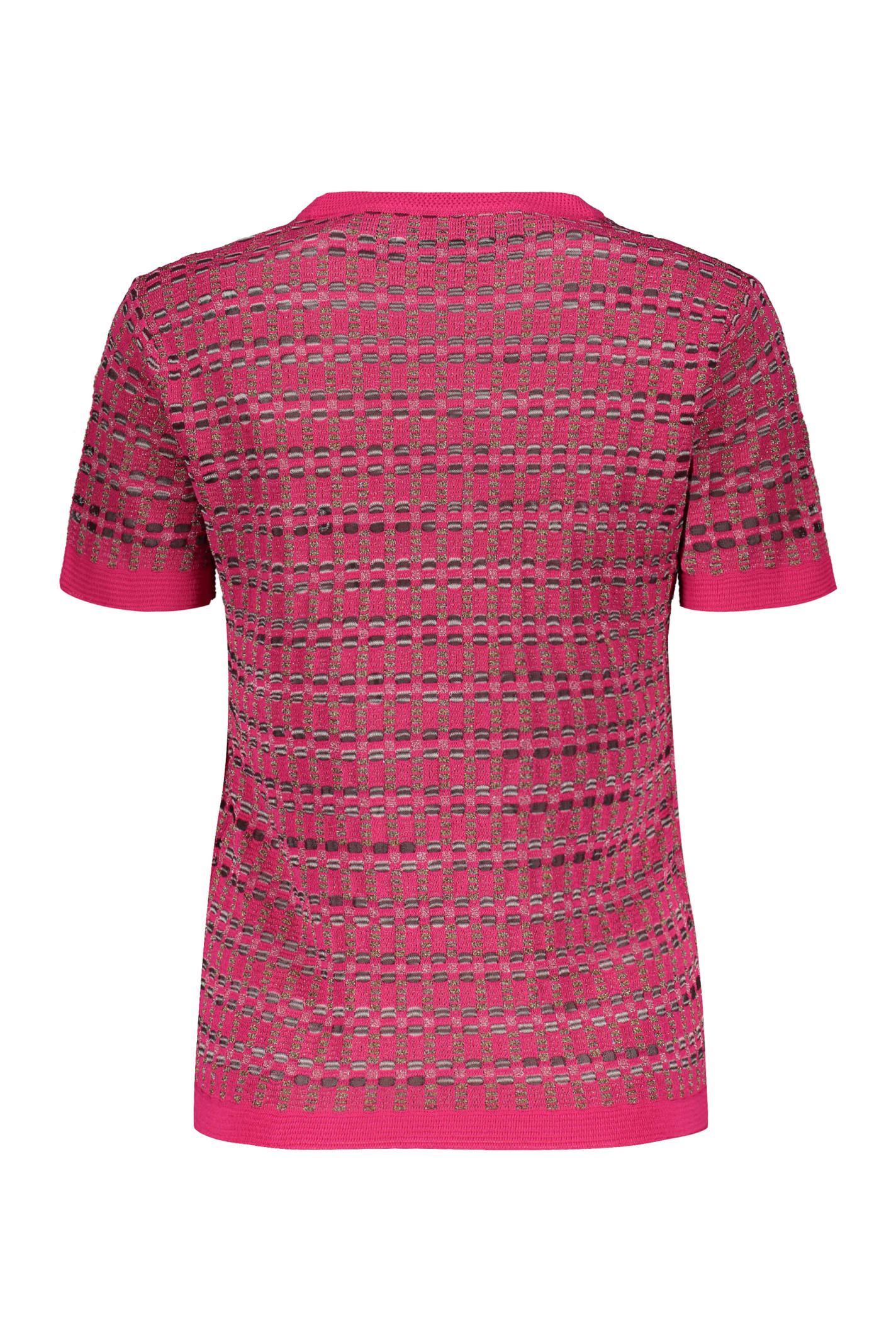 Shop Missoni Knitted Viscosa-blend Top In Pink