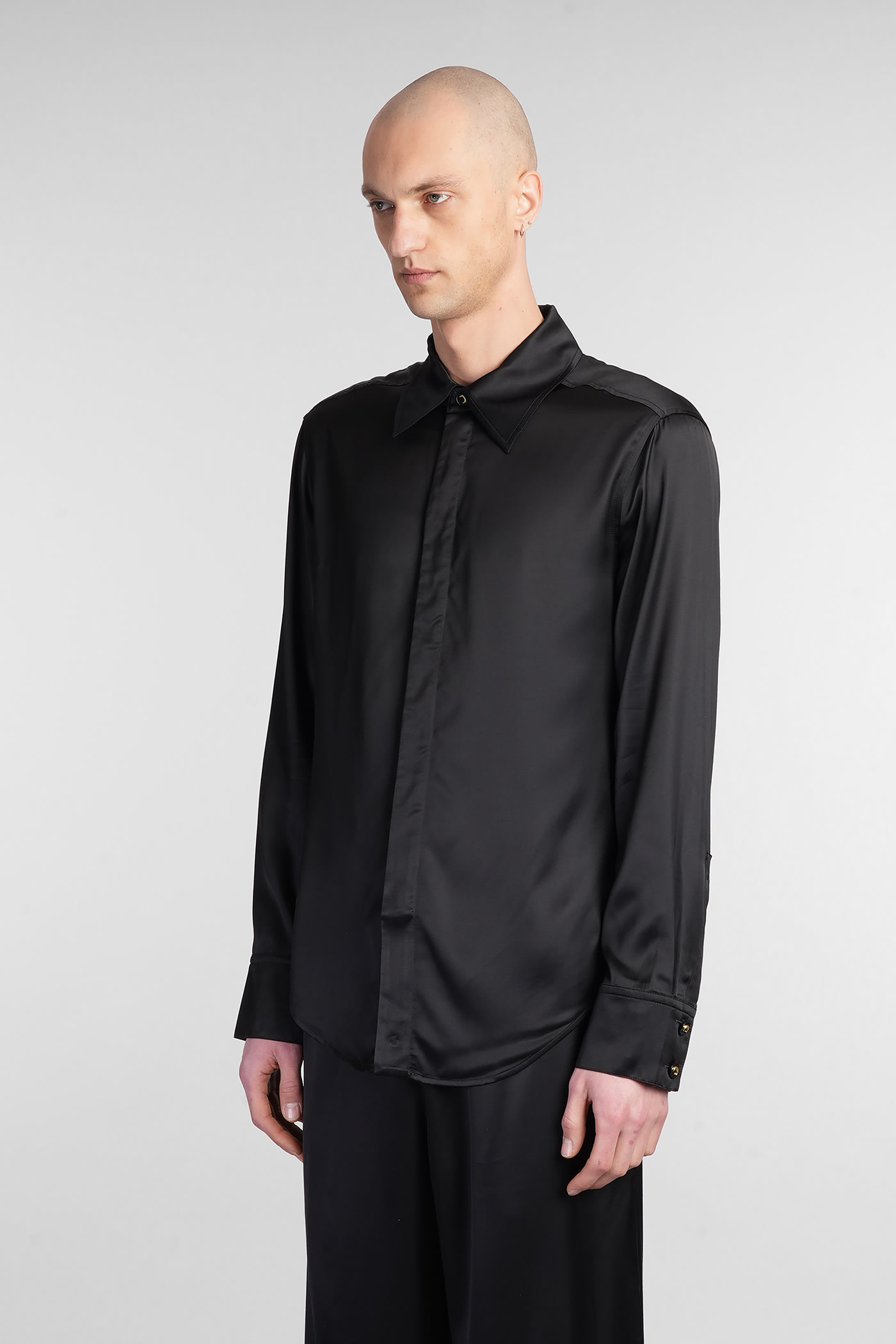 Marine Serre Shirt In Black Viscose