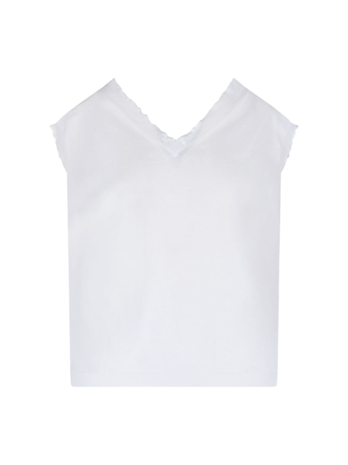 Shop Sibel Saral Cotton Waistcoat In White