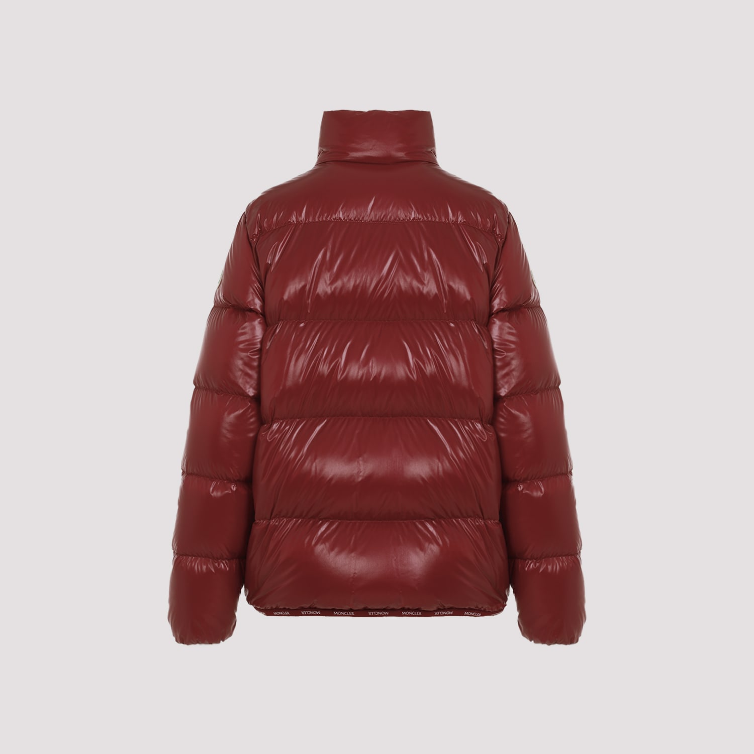 Shop Moncler Abbadia Jacket In Dark Red