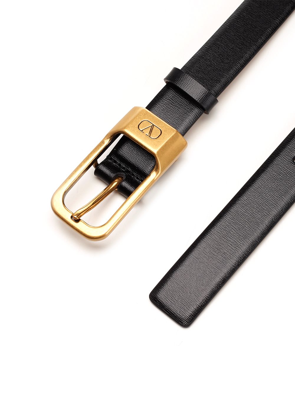 Shop Valentino Black Leather Belt