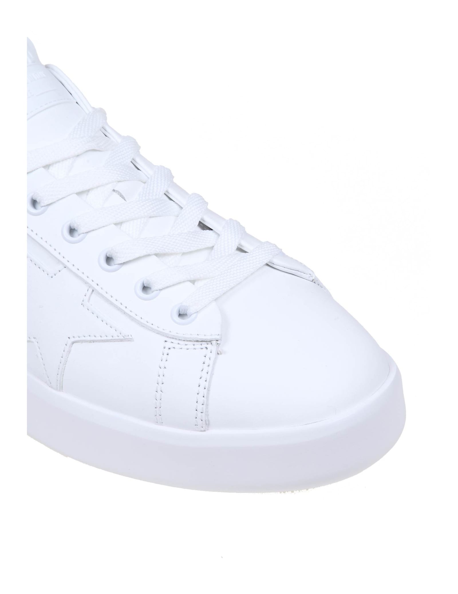 Golden Goose Pure Star Sneakers In White Eco-leather In White