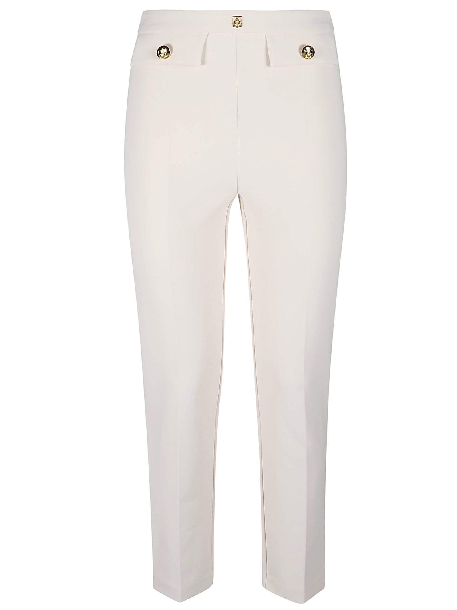 Shop Elisabetta Franchi Essential Pant In Burro