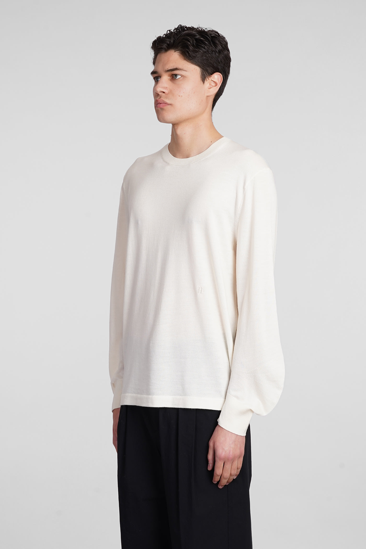 Shop Helmut Lang Knitwear In Beige Wool