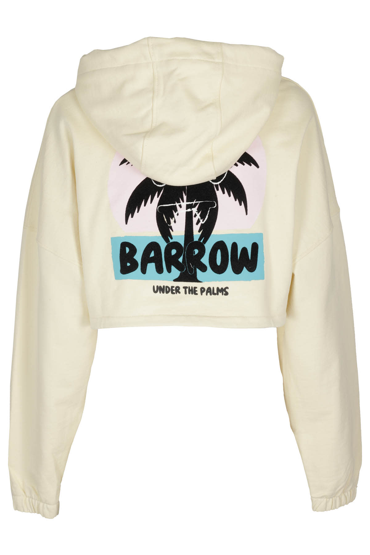 Shop Barrow Cropped Hoodie In Butter