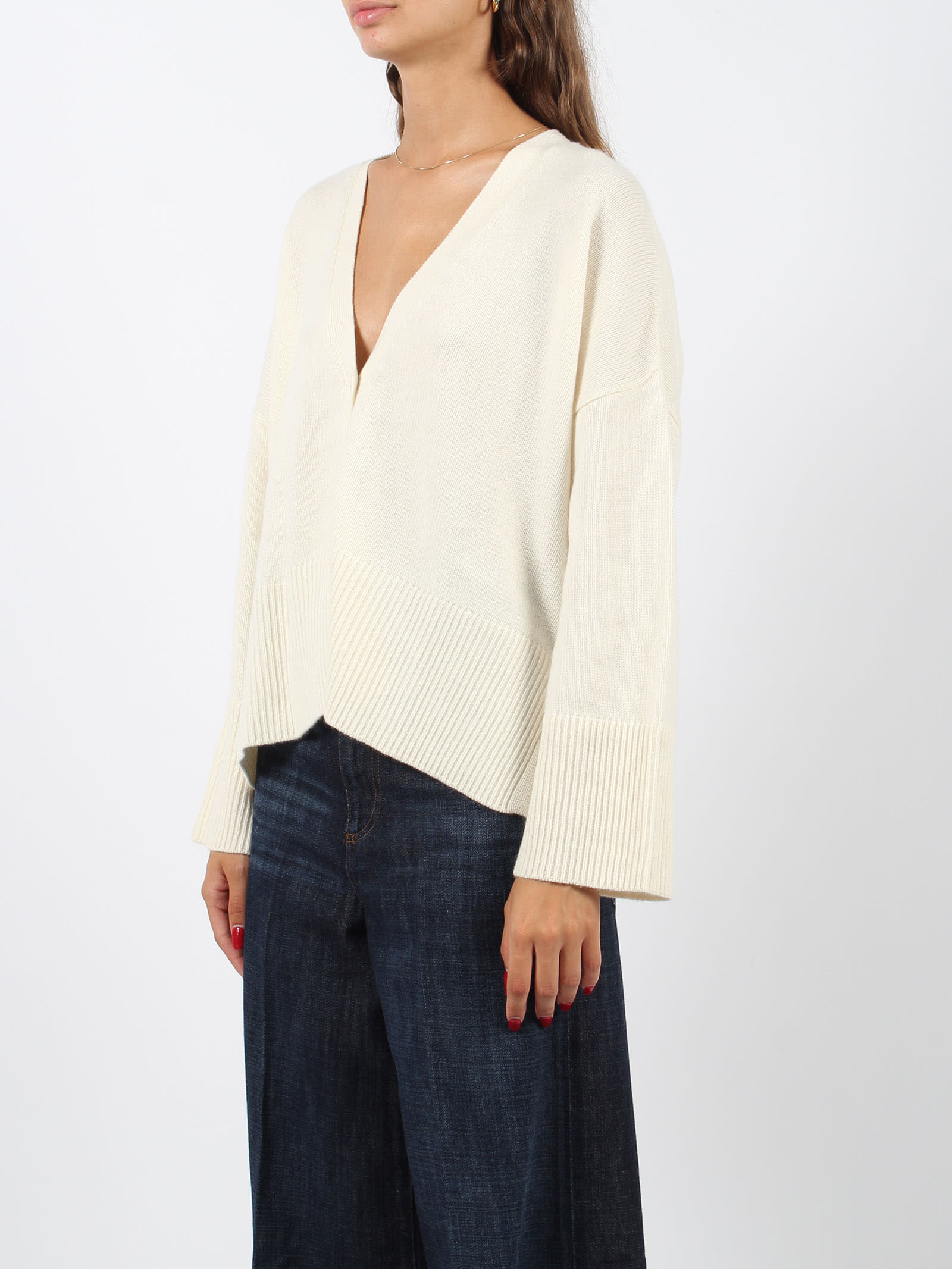 Shop Be You V-neck Cardigan In White