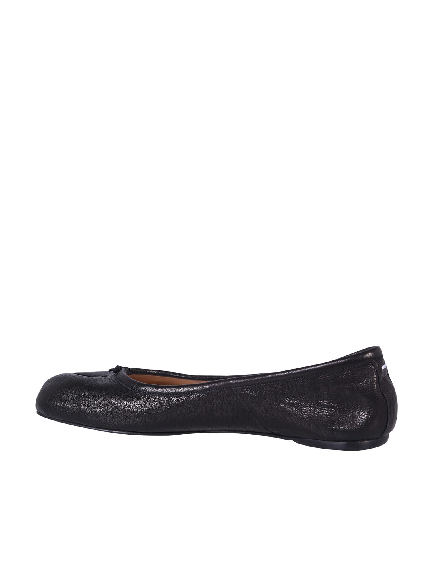 Shop Maison Margiela Tabi Ballerina Flats In Black