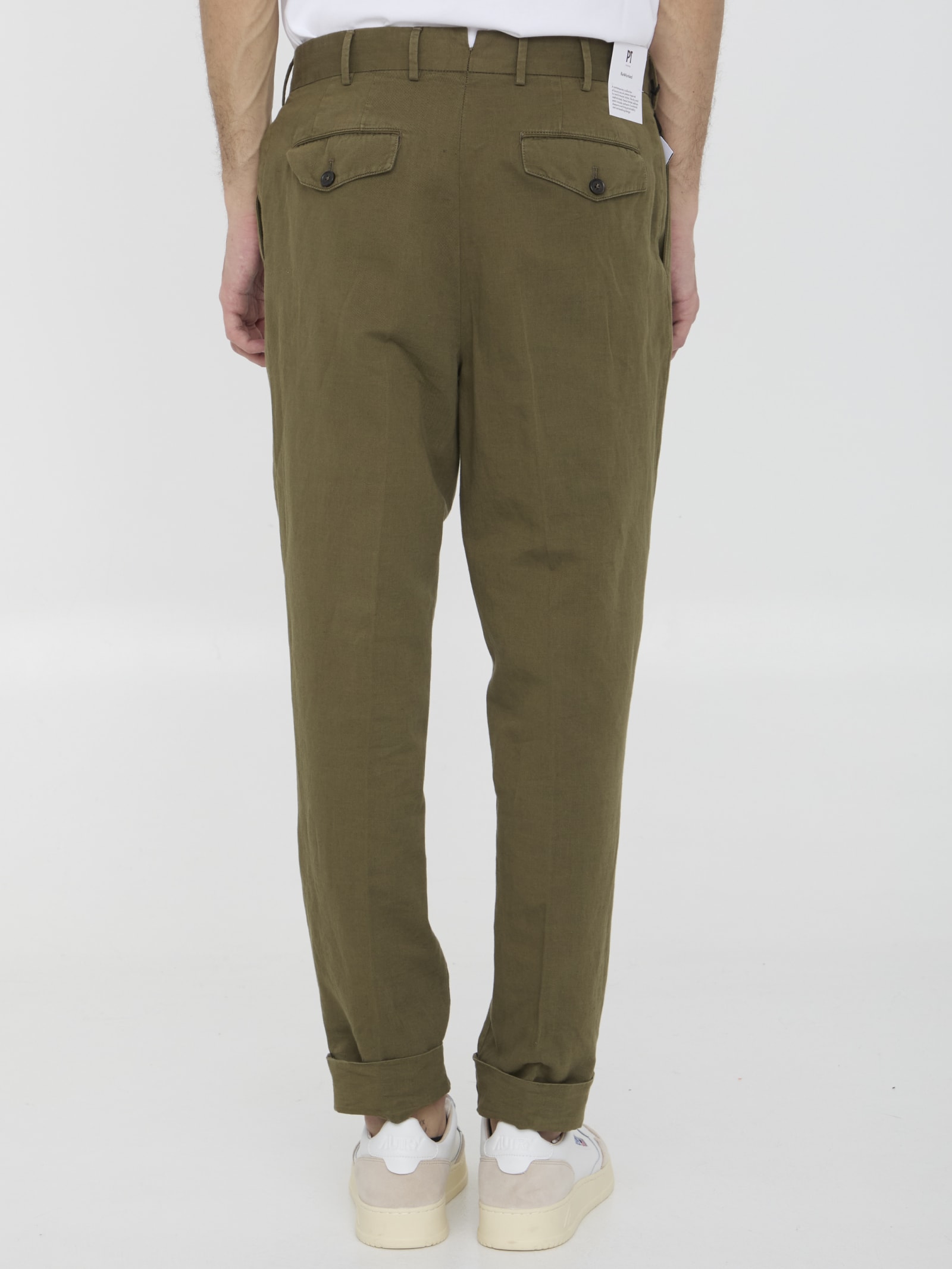 Shop Pt01 Cotton And Linen Trousers