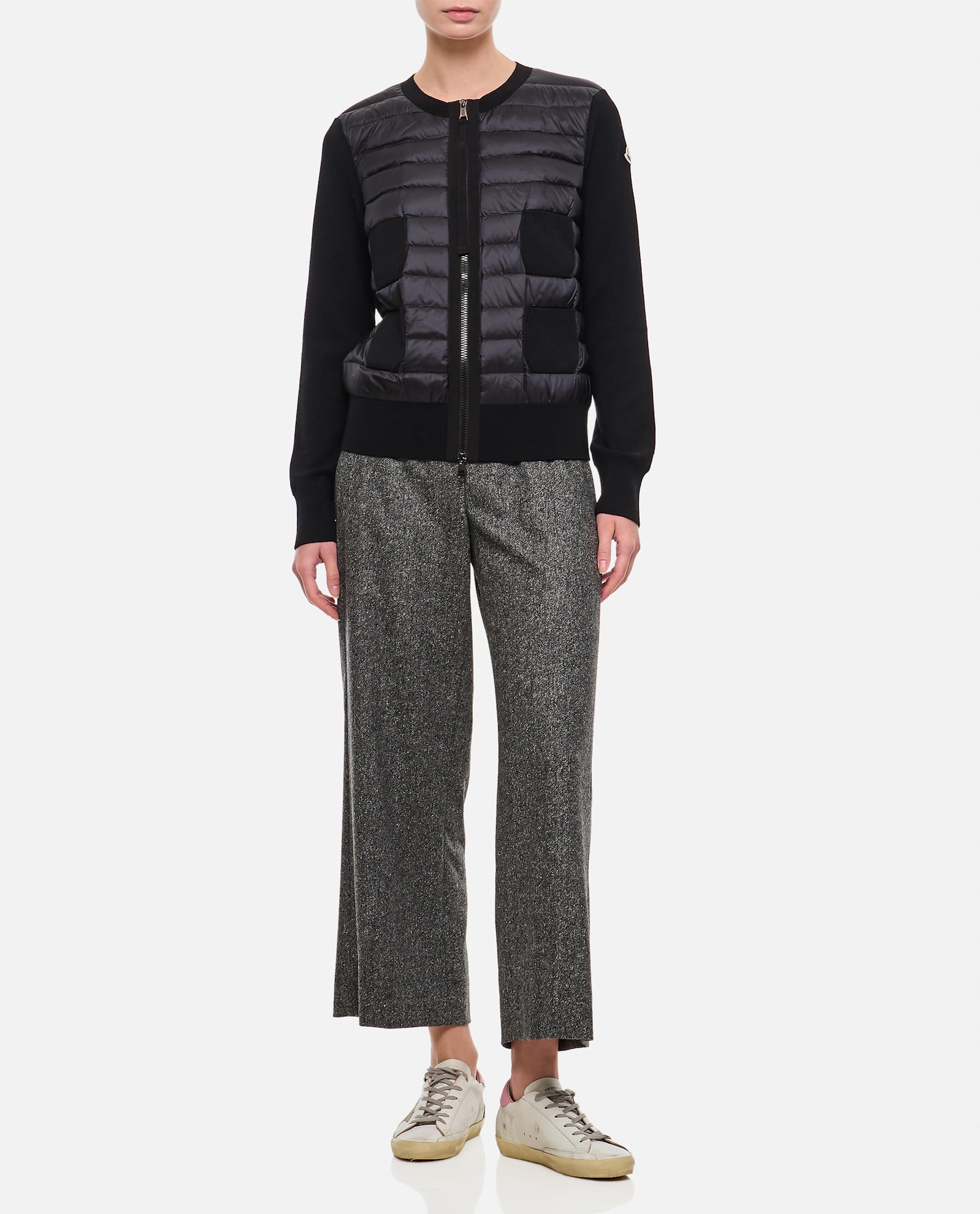 Shop 's Max Mara Mina Drawstring Cropped Pants In Grey