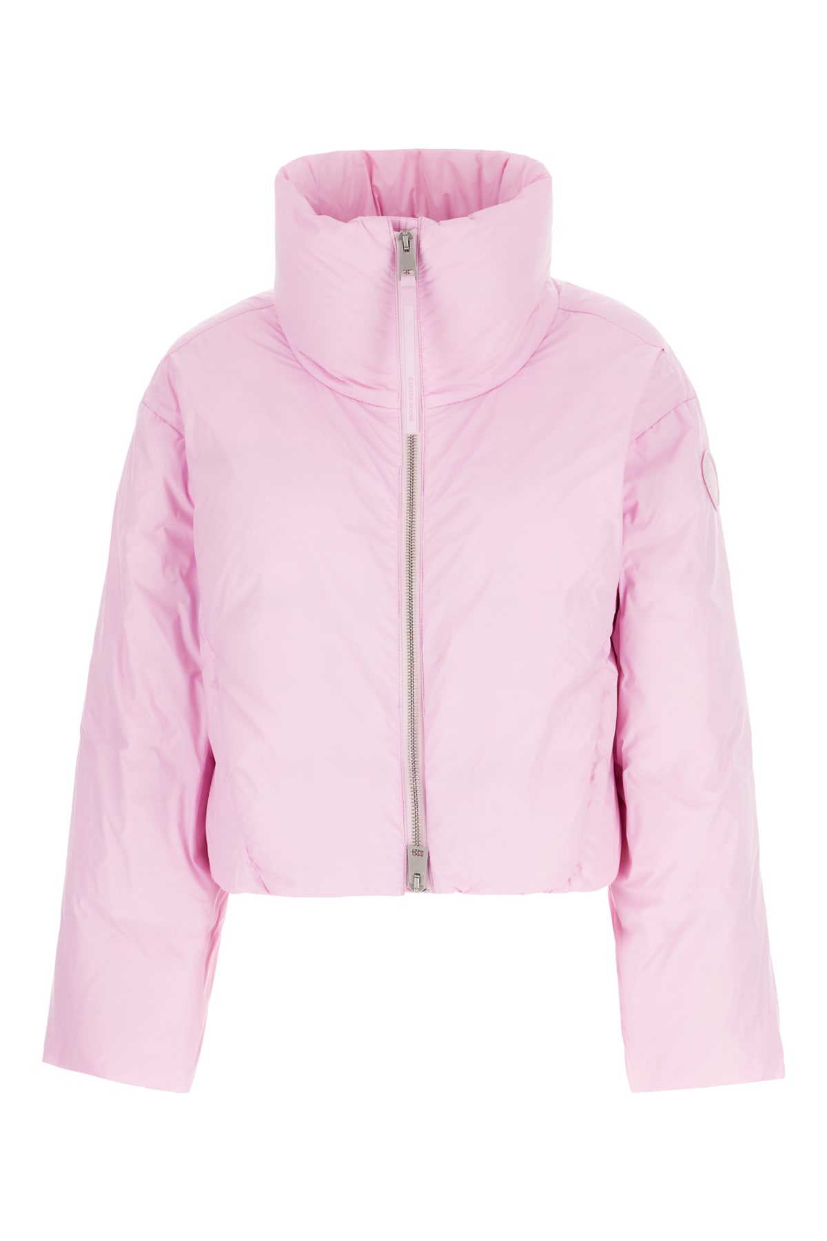 Canada Goose Pink Nylon Down Jacket In Baby Pink