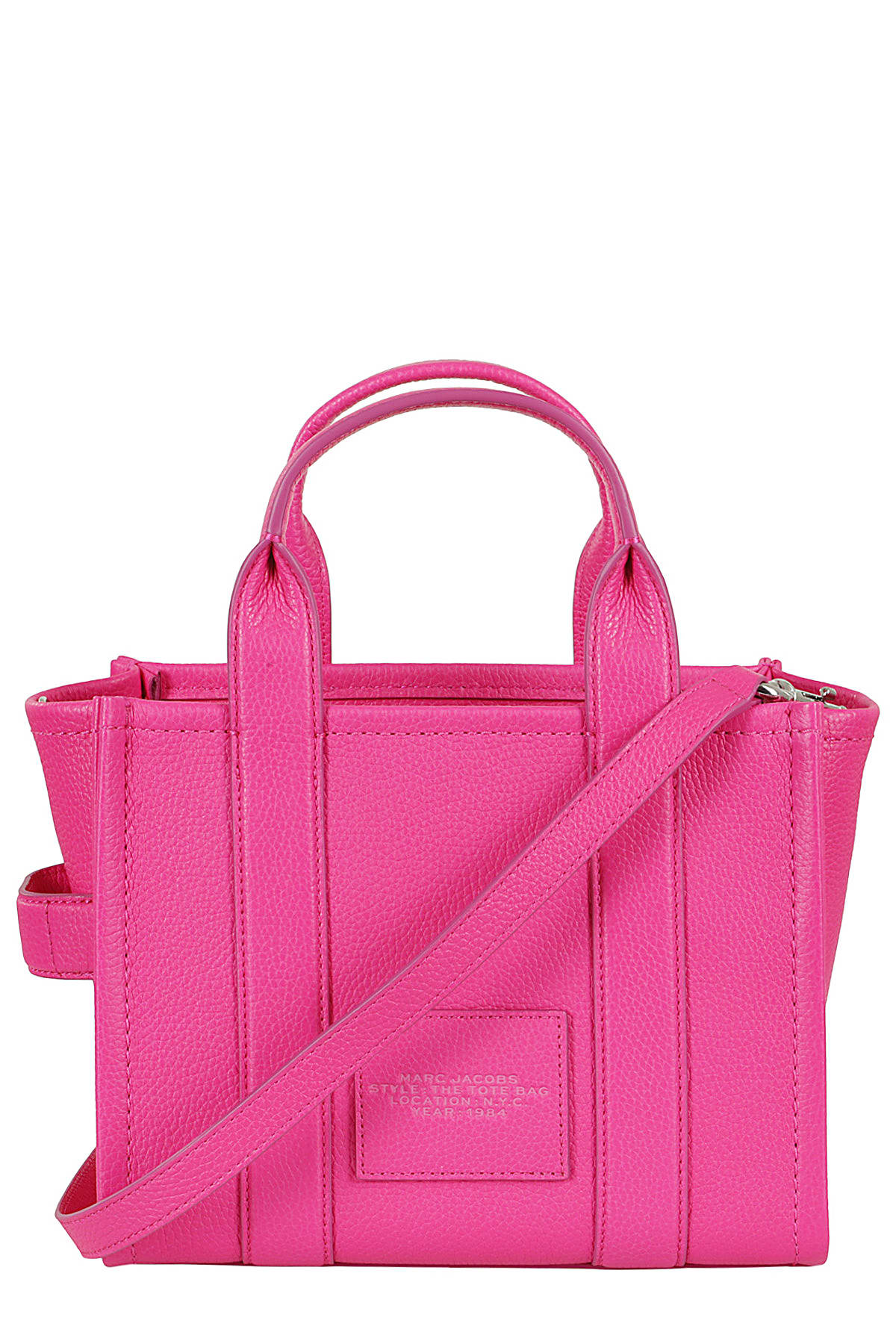 Shop Marc Jacobs The Small Tote In Hot Pink