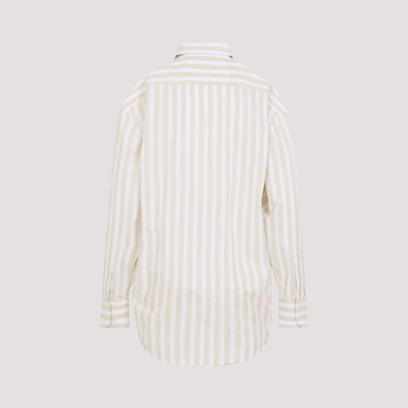 Saint Laurent Cotton Shirt In Neutral