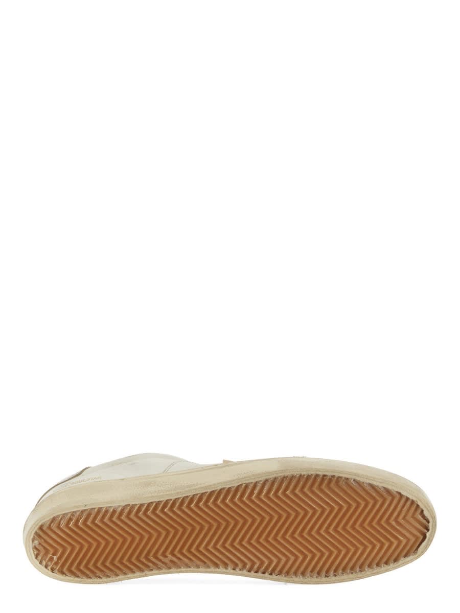 Golden Goose Soulstar White Low Top Sneakers With Logo Patch On The Tongue And Logo Lettering On Side And Heel In In Multi