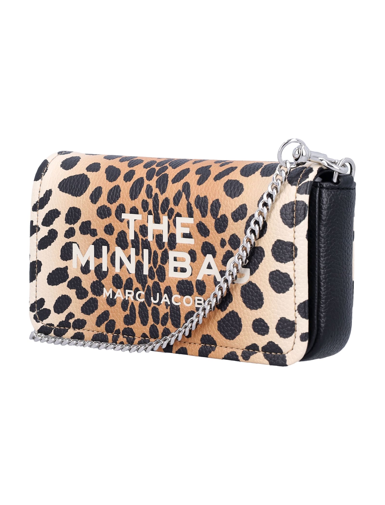 Marc Jacobs The Cheetah Chain Mini Bag In Black Cheetah
